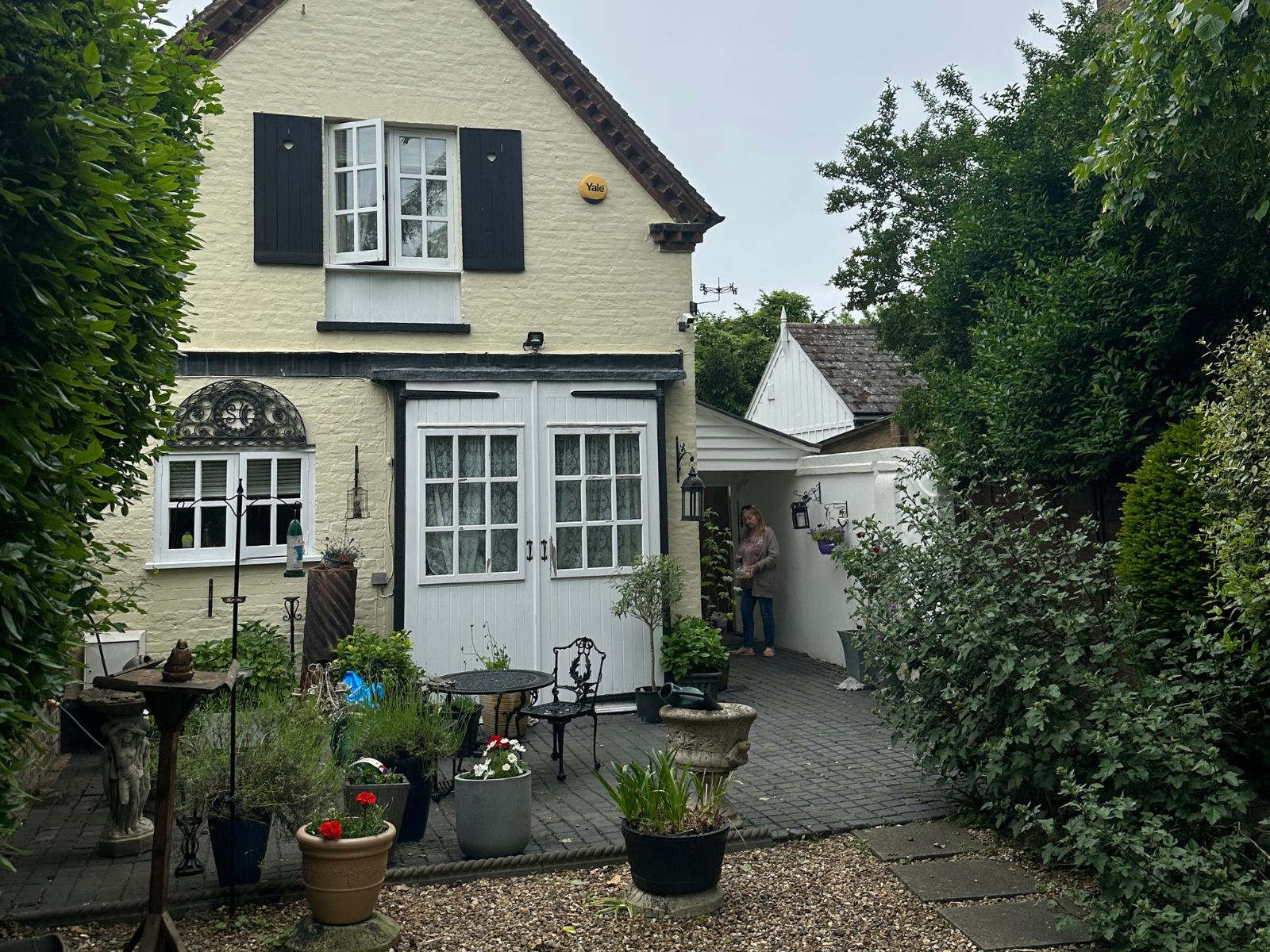 A Beckenham host home with a planted front courtyard on a quiet residential street